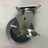 Wheel For Cleaning Car With Brake